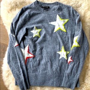 BANANA REPUBLIC grey star sweater size small